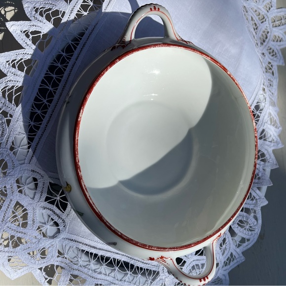 Limoge Porcelain Covered Dish - stamped “J.P. L France” & “J POUYAT Limoges” - Picture 5 of 8